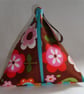 Knitting Bag- Pyramid Style- Flower Power Love - Image 1