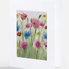 Wildflowers Watercolour Printed Greeting Cards Notelets