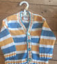 Hand Knitted childrens cotton cardigan 