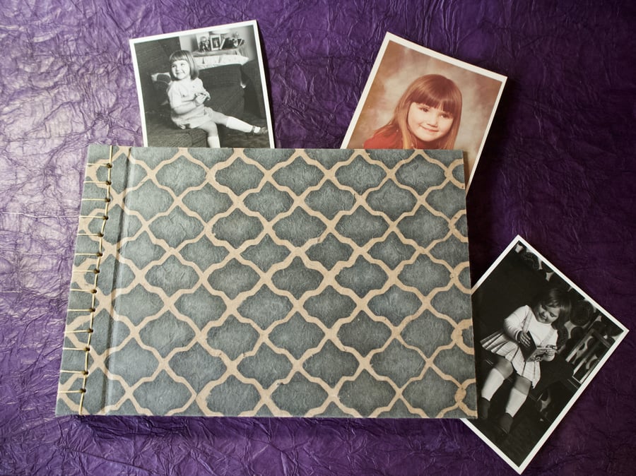 Photo album with Japanese stab binding