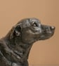 Lying Jack Russell Terrier Dog Statue Bronze Resin Garden Sculpture - Image 9