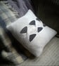 Cushion knitting pattern with feature cable  - Image 1