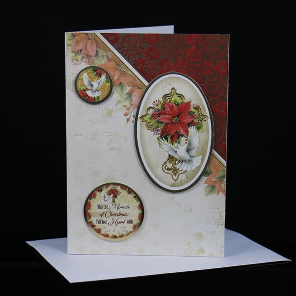 Dove and Cross Christmas Card