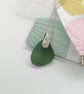 Seahorse necklace green seaham sea glass sterling silver
