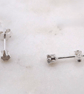 Labradorite Facet 3mm Gemstone Sterling Silver Stud Earrings November Birthstone - Image 5