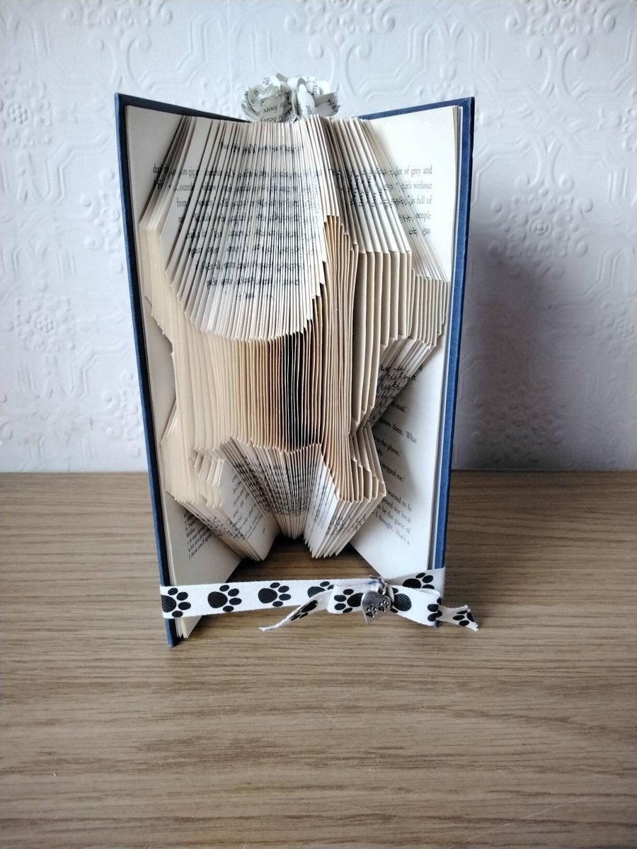 Home décor - folded book art