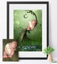 Forty Winks, Fantasy Fairy Portrait custom photo art - Image 1