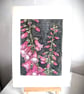 Original Foxglove Watercolour Painting, A5 Moody Botanical Art With Mount  - Image 4