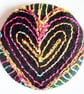 Buttons 1 inch button Hand Dyed Silks and Cottons Free Machine Embroidery Button
