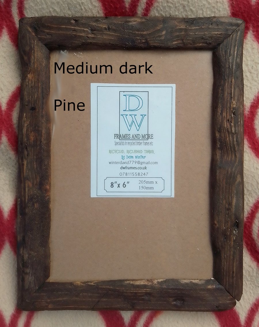 8"x 6" frames in recycled wood