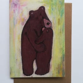 Bear Hug Greetings Card