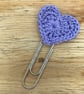 Lilac heart bookmark  - Image 2