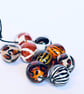 Handmade animal print patterned lamp work glass beads - Image 6
