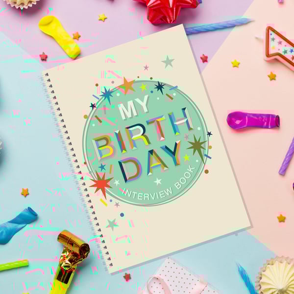 Birthday Interview Book Memories Journal for Ages 1-12 (New Baby Gift)