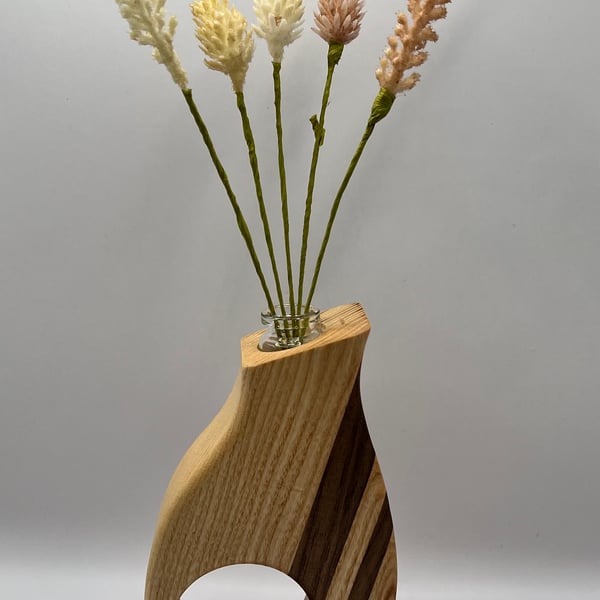Handcrafted Wooden Thumb Vases for Foliage or Diffuser Reeds.