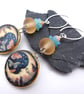 ceramic moon earrings - Image 2