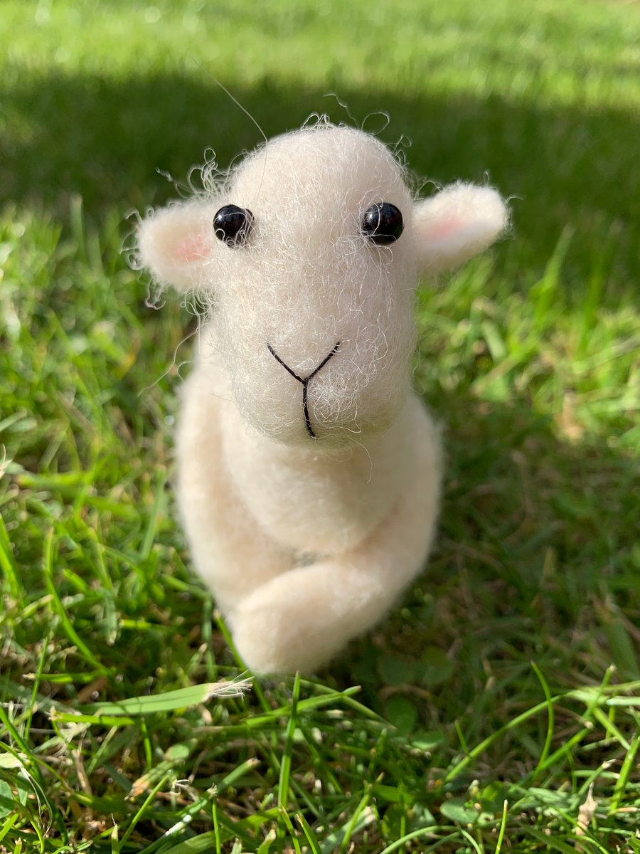 Ooak Needle Felted Sheep Lamb Ewe Handmade Sheep Needle Felted Animals