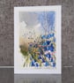 Bluebells. Blank Card. Original Watercolour Painting. 260140