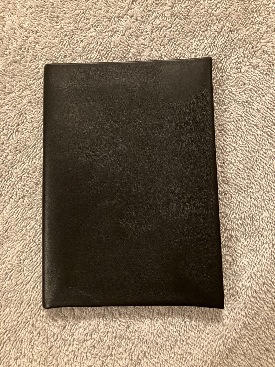 A6: Softcover - Black coloured Leather bound Notebook - FREE SHIPPING
