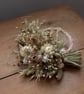 Small neutral natural dried flower rattan wreath hoop hanging - Image 5