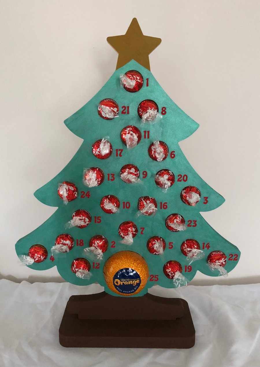 Christmas Tree Advent Calendar for Lindor Chocolate & Chocolate Orange