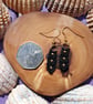 Black Macrame Earrings - Image 2