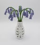 forever flowers, macrame Bluebells in a vase - Image 2