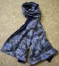 William Morris Scarf Single Stem Blue