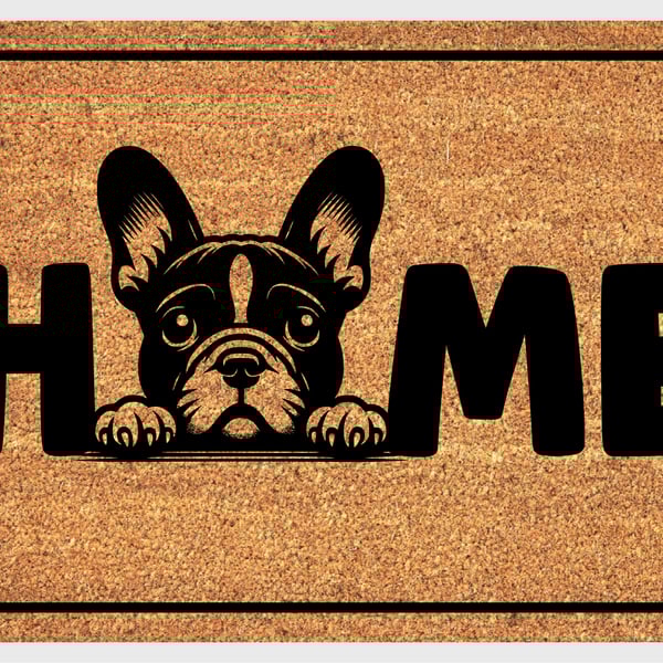 French Bulldog Home Door Mat No.1 - French Bulldog Welcome Mat - 3 Sizes