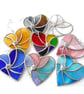 Turquoise Swirl Heart Stained Glass Suncatcher 129 - Image 6