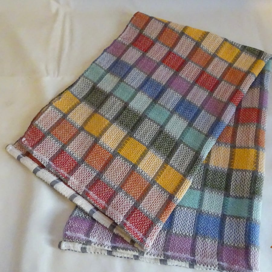 Handwoven Tea Towel - Rainbow Dreams