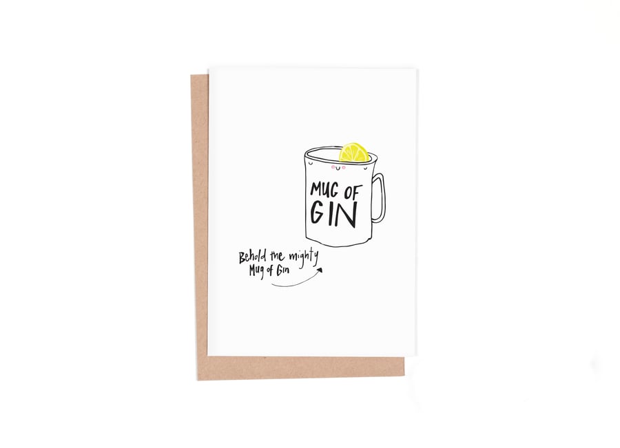 Mug of Gin Card