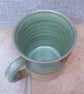 Handmade mug coffee tea cup hand thrown stoneware ceramic heart detail - Image 3