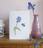 Set of five Flower and Bee Greetings cards - Image 5