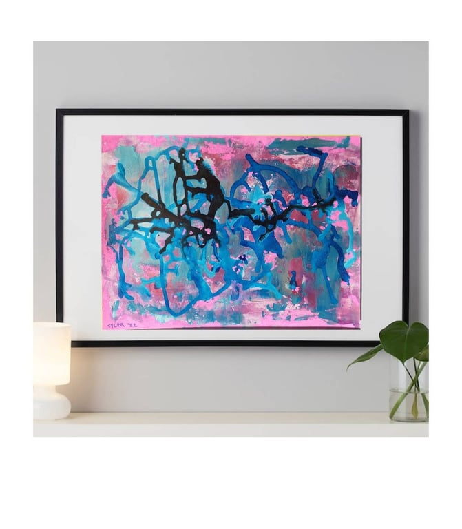 Chaos - mixed media on a3 paper