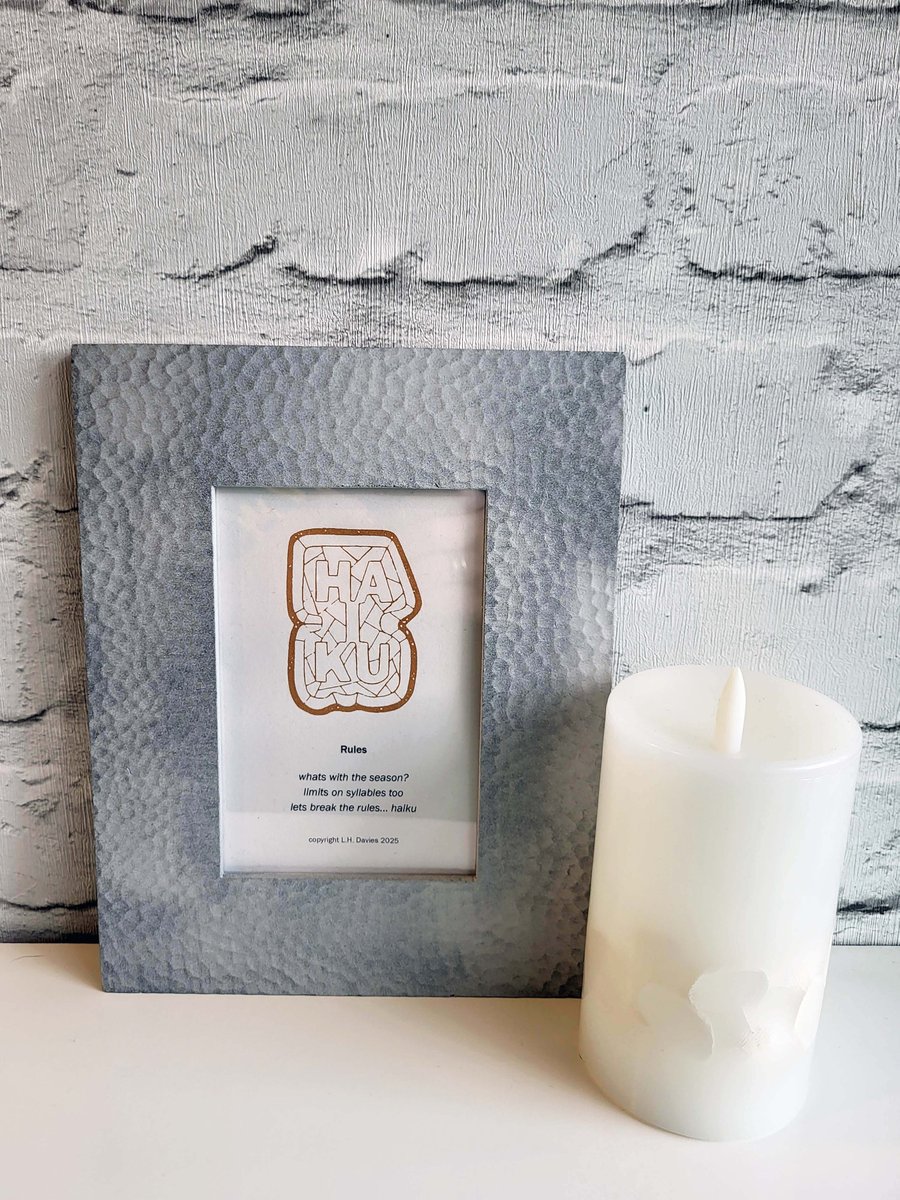 Perfectly Imperfect Haiku Poetry Art Print (Framed) - 'Rules' Limited Edition