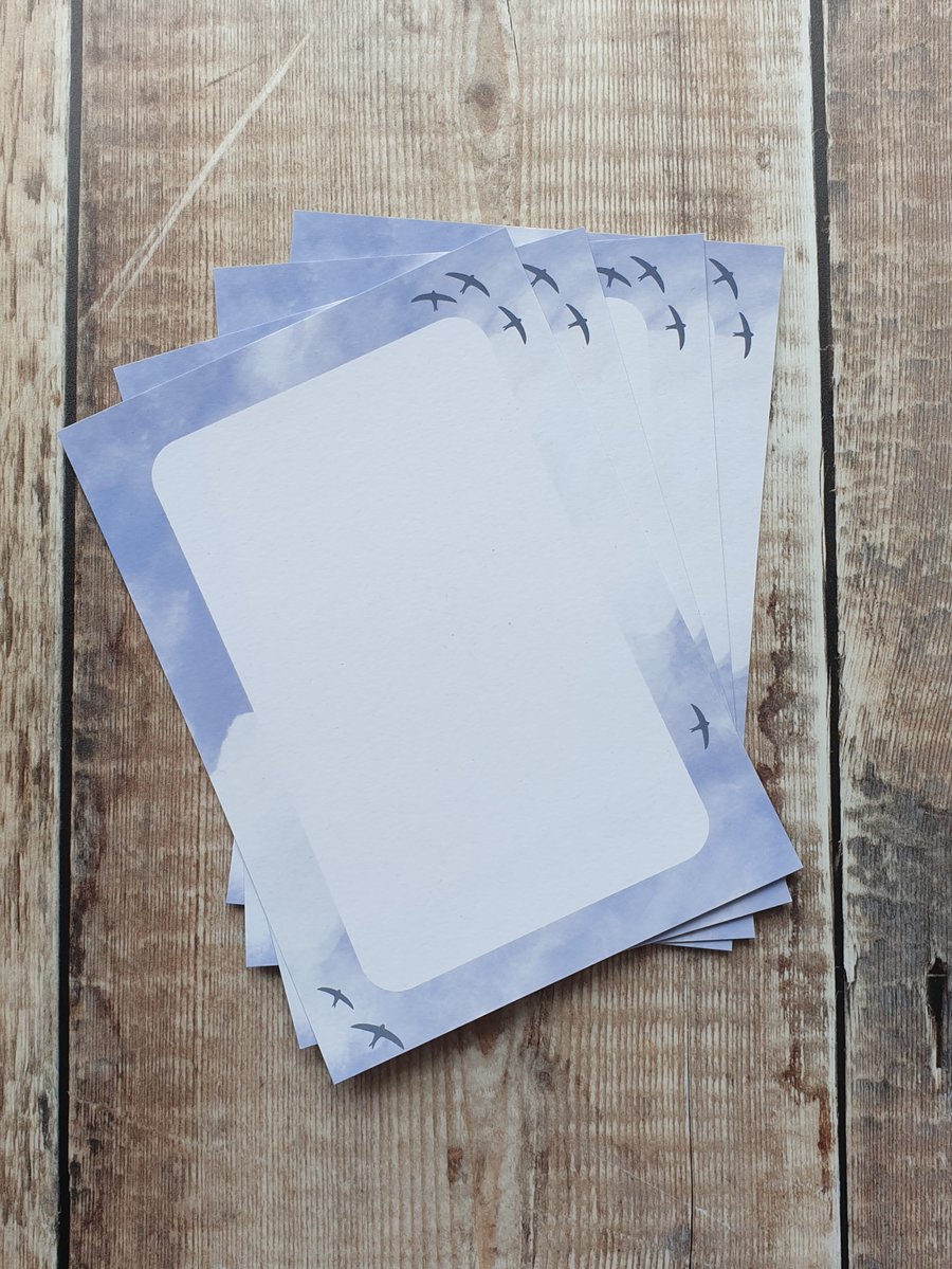 Swifts Gift Notes - Set of 4 Sheets