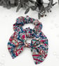 Raspberry pink, teal, clip on bow, scrunchie,  matching set, free UK delivery.   - Image 2