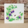  Blank Card Fuchsia Bee Eco Friendly