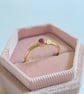 Ruby Gold Heart Ring Handmade  - Image 2