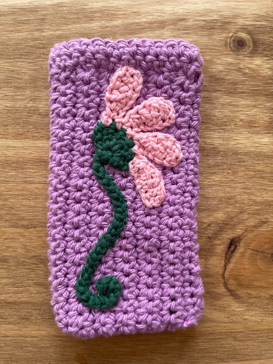 Crocheted phone case