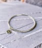 Coastal Sand Collar Sterling Silver Charm Bangle - Image 6