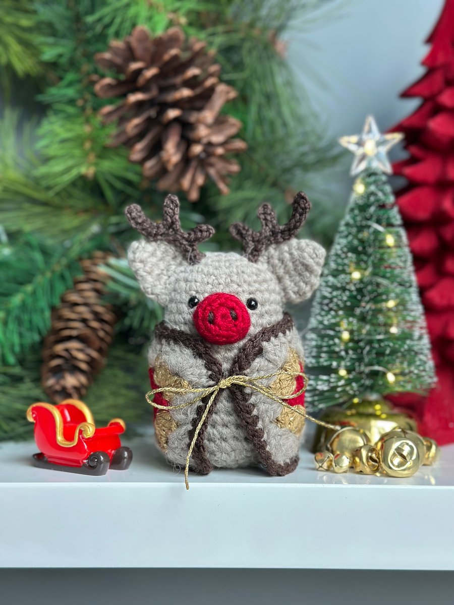 Rudolph Piggy in a Blanket