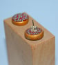 Hand Crafted Ear Studs - Modern Rustic Chic - Image 4