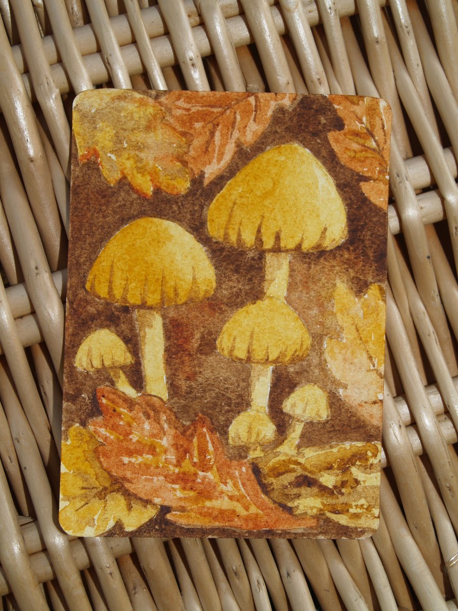 ACEO Original Shades of Autumn watercolour