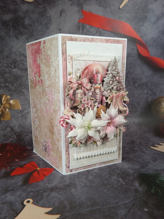 Handmade Christmas Card - Elegant 3D Card (5)