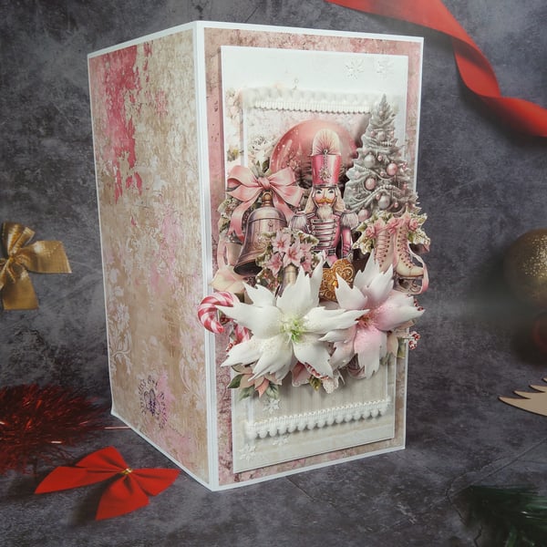 Handmade Christmas Card - Elegant 3D Card (5)