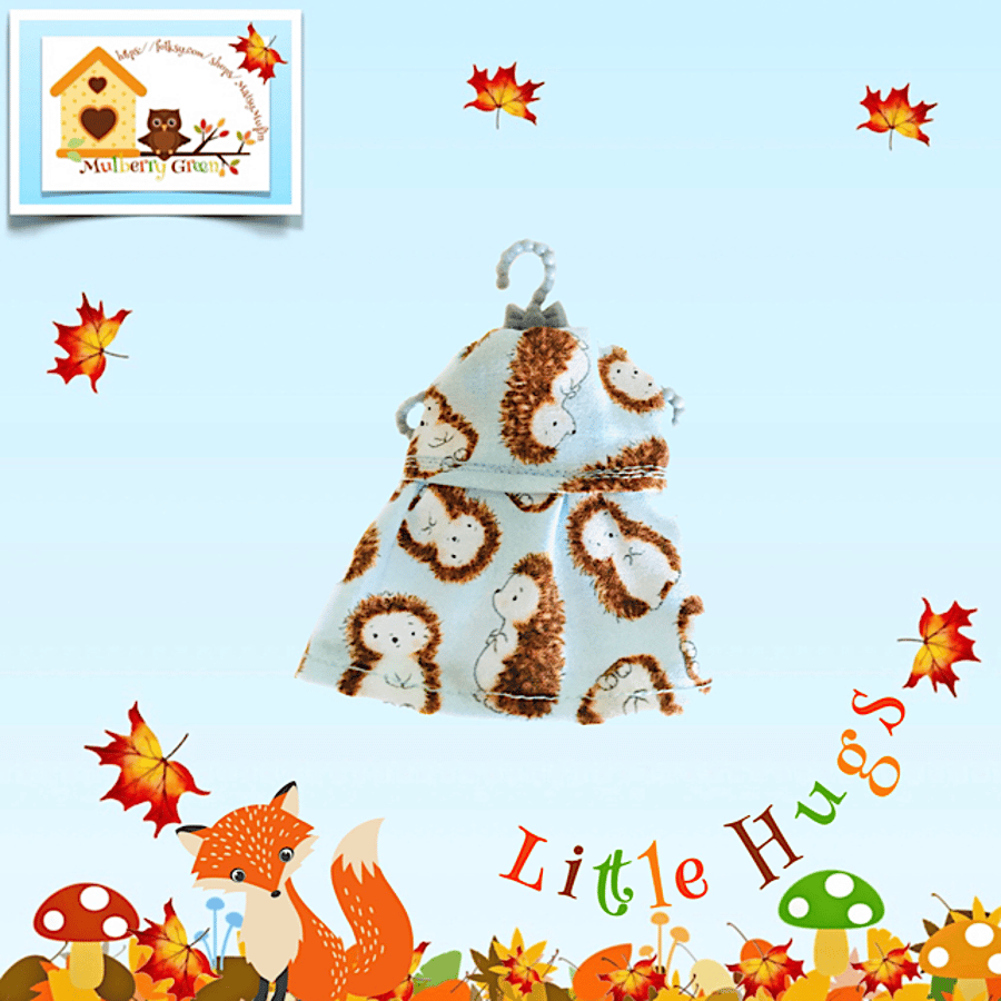 Baby Hedgehog Dress to fit the Little Hugs dolls and Baby Daisy