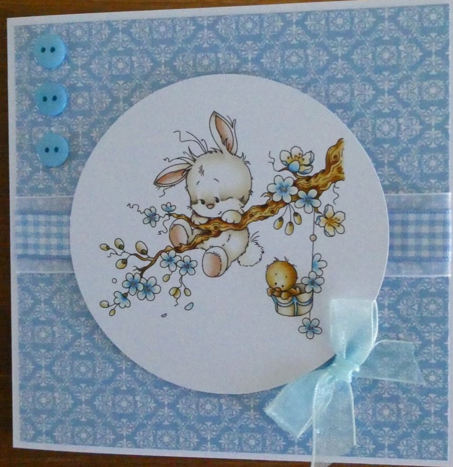 Sale  - Rabbit on a Branch Card