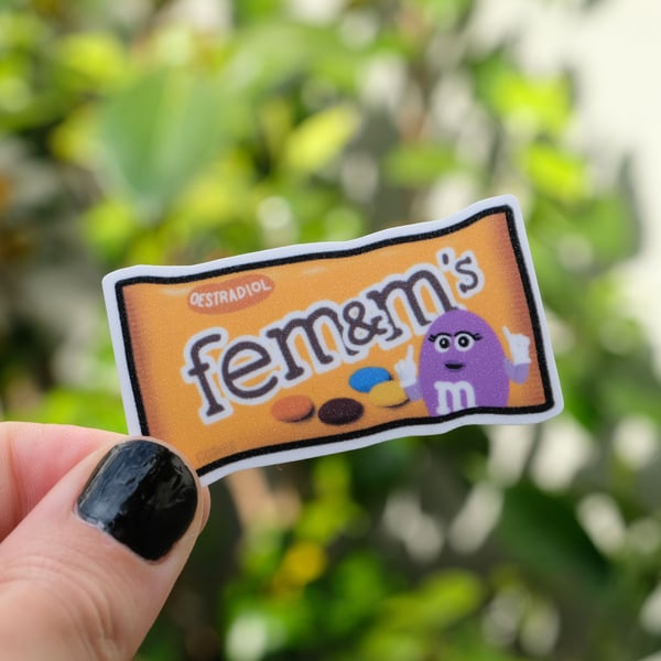 Fem&M's - Oestradiol HRT Sticker